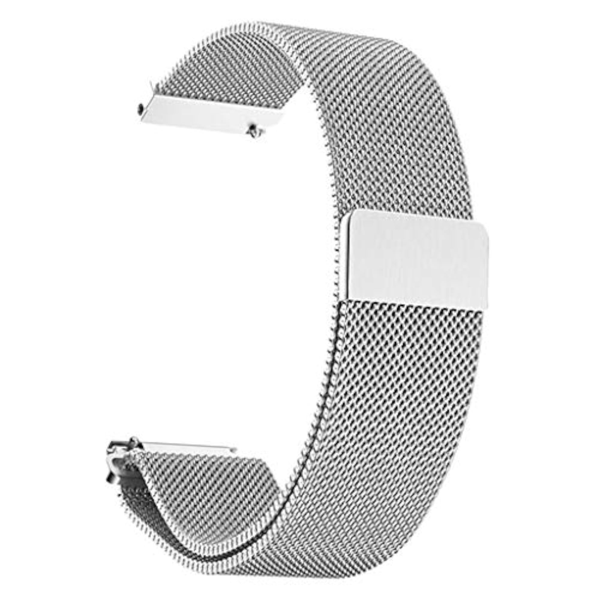 Magnetic Clasp Mesh Watchband Stainless Steel Replacement Strap, 18mm